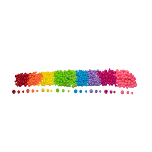 PERLES EN PLASTIQUE - FLUO