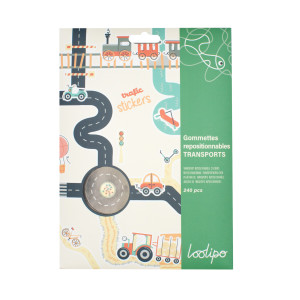 GOMMETTES EN PAPIER - LES TRANSPORTS