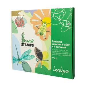 TAMPONS INSECTES À CRÉER + 4 ENCREURS