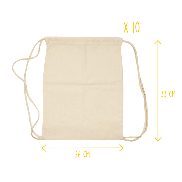 SACS À DOS EN COTON - 26 X...