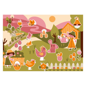 GOMMETTES EN PAPIER - PÂQUES