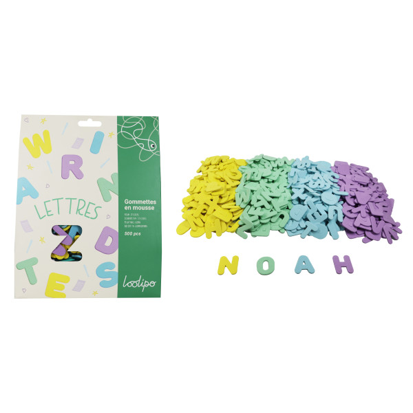 GOMMETTES EN MOUSSE - LETTRES