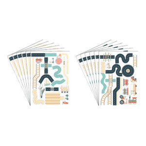 GOMMETTES EN PAPIER - LES TRANSPORTS