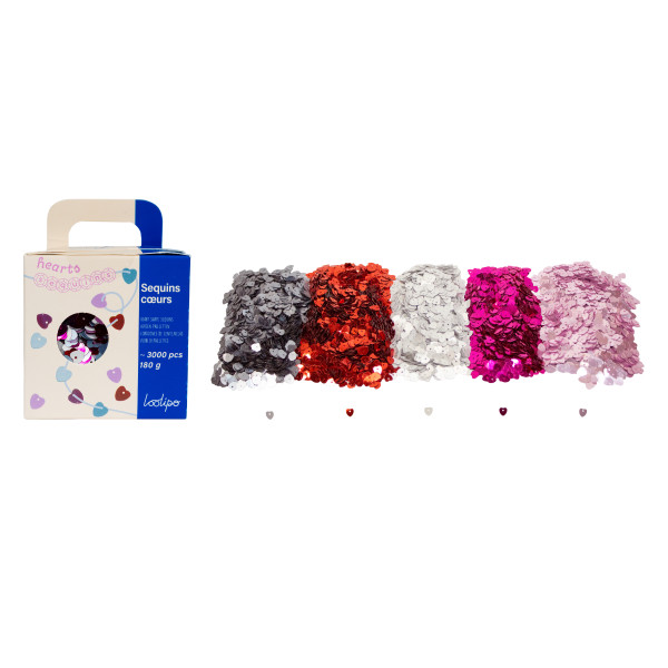 SEQUINS PLATS - CŒURS