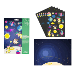 GOMMETTES EN PAPIER - ESPACE