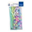 MAXI PACK CHENILLES, YEUX MOBILES & POMPONS - PÂQUES