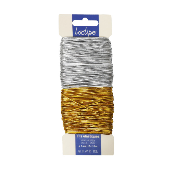 FILS ÉLASTIQUES - OR ET ARGENT