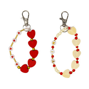 PERLES EN BOIS - CŒUR