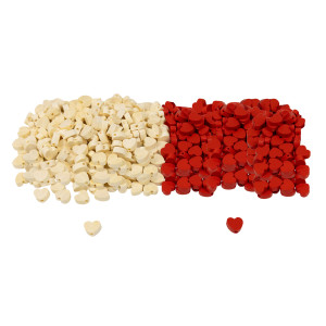 PERLES EN BOIS - CŒUR