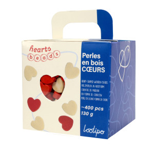 PERLES EN BOIS - CŒUR