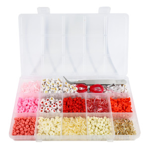 KIT PERLES EN PLASTIQUE - LOVE
