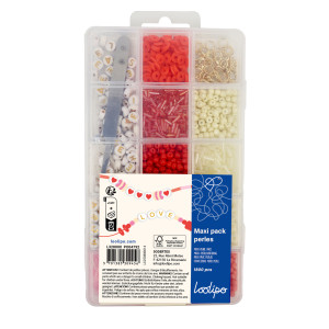 KIT PERLES EN PLASTIQUE - LOVE