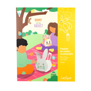 PANIERS A CONSTRUIRE EN CARTON PÂQUES - BUNNY BASKET CRAFT