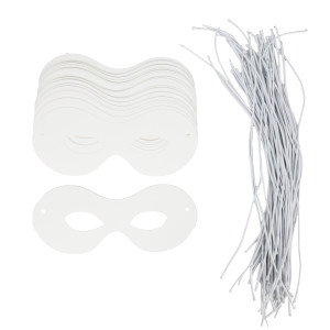 MASQUES LOUP EN CARTON - 18 x 7,5 CM