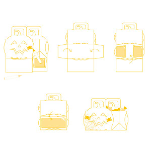 PANIERS A CONSTRUIRE EN CARTON HALLOWEEN - PUMPKIN BASKET CRAFT