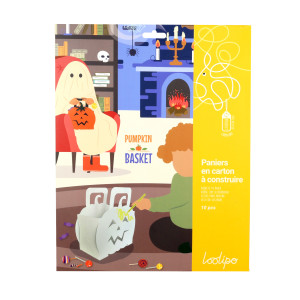 PANIERS A CONSTRUIRE EN CARTON HALLOWEEN - PUMPKIN BASKET CRAFT