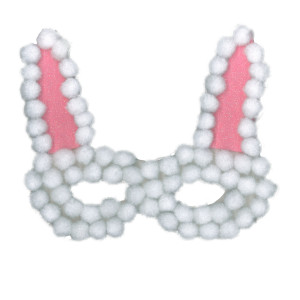 MASQUES LOUP EN CARTON - 18 x 7,5 CM