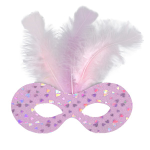 MASQUES LOUP EN CARTON - 18 x 7,5 CM