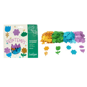 Gommettes En Mousse Pailletée - Printemps