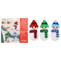 Kit À Coudre En Feutrine 3 Bonhommes De Neige  - Boonty