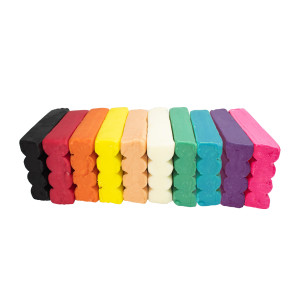 PÂTE À MODELER VÉGÉTALE NON SÉCHANTE - PATA CIRE - 10 COLORIS