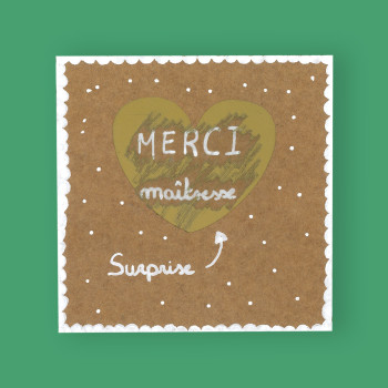Ma carte surprise pour maîtresse