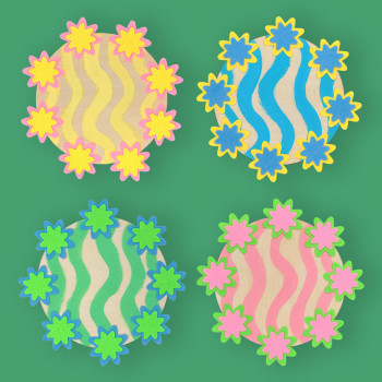 Mes dessous de verres printaniers