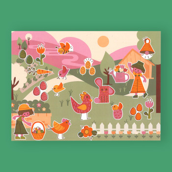 Mes gommettes en papier Pâques