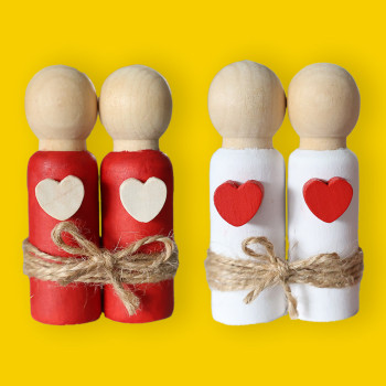 Mes personnages en bois pour maman