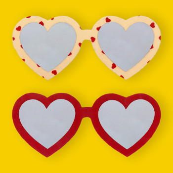 Mon miroir lunettes cœurs